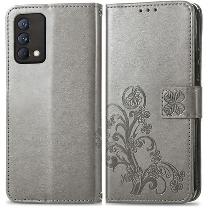 Mobigear Clover Realme GT Master Edition Cover a libro portafoglio - Grigio