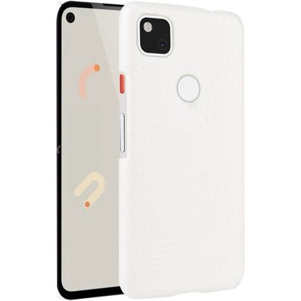 Mobigear Croco Google Pixel 4a Hardcase Etui plecki - Biały
