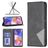 Mobigear Rhombus Slim Samsung Galaxy A23 Plånboksfodral - Svart