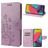 Mobigear Flowers Samsung Galaxy M53 Wallet case - Purple
