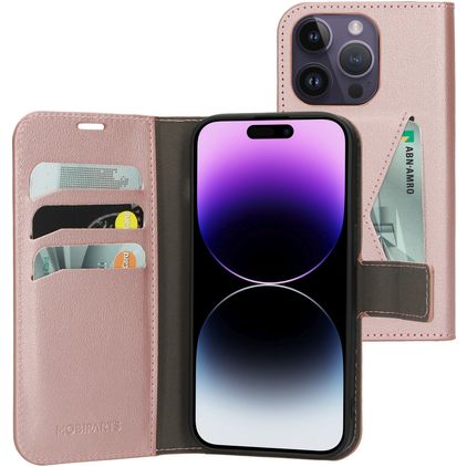 Mobiparts Classic Wallet iPhone 14 Pro Wallet case - Pink