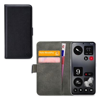 Mobilize Classic Gelly Wallet Nothing CMF Phone 1 Lompakkokotelo + Setelitasku - Musta