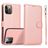 Mobigear Wallet iPhone 16 Pro Max Cover Aftageligt 2-i-1-pungetui med Seddelrum - Rosaguld