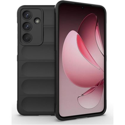 Mobigear Bumpy Samsung Galaxy S25 FE TPU flexível Capa traseira - Preto
