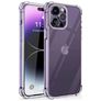 Mobigear Cushion Transparente iPhone 15 Pro Max TPU flexível Capa traseira Antichoque - Transparente