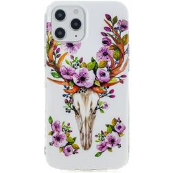 Mobigear Design iPhone 12 Pro Max TPU flexível Capa traseira - Flowers