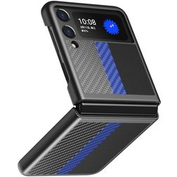 Mobigear Racing Samsung Galaxy Z Flip 3 Plástico rígido Capa traseira - Preto / Azul