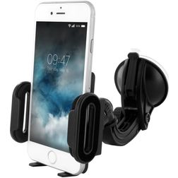 Mobiparts Mobilhållare för bil Sugpropp Klämfäste Universell - Svart