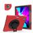 Mobigear SureGrip XGuard iPad Pro 13 Inch (2024) Case Plastic / Silicone Back cover + Stylus Holder + Shoulder Strap + Stand - Red
