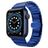 Mobigear Madrid Correa Acero inoxidable Cierre de mariposa para Apple Watch - 42/41/40/38 mm - Azul