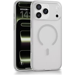 Mobigear Shockproof Grip iPhone 17 Pro Max MagSafe Fodral Hårdplast Skal - Vit