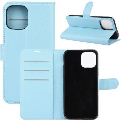 Mobigear Classic iPhone 12 Etui z klapką typu portfel - Niebieski