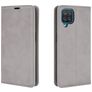 Mobigear Retro Slim Samsung Galaxy A12 Funda tipo libro Cartera - Gris