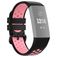 Mobigear Sport Plus Buckle Silikon Fitbit Charge 4 Řemínek Přezka - Černá / Růžová