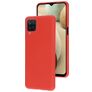 Mobiparts Samsung Galaxy A12 Silicona Carcasa - Scarlet Red