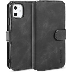 Mobigear Retro iPhone 11 Etui z klapką typu portfel - Czarny