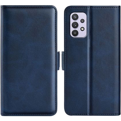 Mobigear Slim Magnet Samsung Galaxy A53 Wallet case - Dark Blue