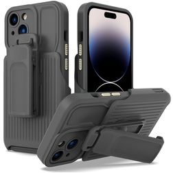 Mobigear Explorer iPhone 14 Pro Max Hard Case Back cover Shockproof with Stand - Grey
