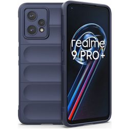 Mobigear Bumpy Realme 9 Pro Plus Flexibilní TPU Zadní kryt - Tmavě modrá