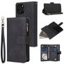 Mobigear Zipper iPhone 12 Pro Wallet case - Black
