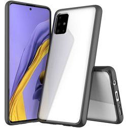 Mobigear Crystal Samsung Galaxy A51 Fodral Hårdplast Skal - Svart / Transparent