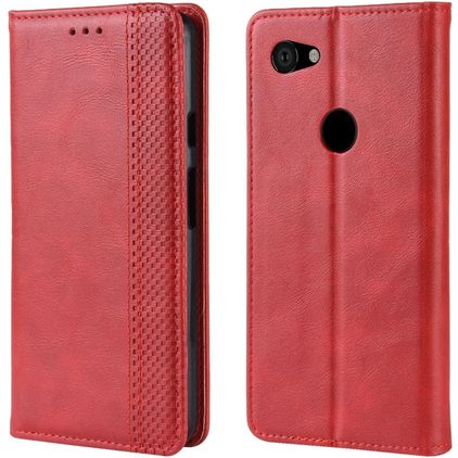 Mobigear Sensation Google Pixel 3a Cover a libro portafoglio - Rosso