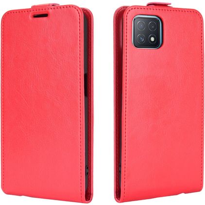 Mobigear OPPO A73 5G Vertikální flipové pouzdro - Červená