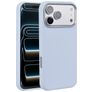 Valenta Silk iPhone 17 Pro Max Silikon MagSafe Zadní kryt odolný proti nárazům - Modrá