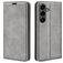 Mobigear Retro Slim Samsung Galaxy S25 FE Etui z klapką typu portfel - Szary