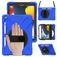 Mobigear SureGrip XGuard iPad 9 (2021) Case Plastic / Silicone Back cover + Stylus Holder + Shoulder Strap + Stand - Blue