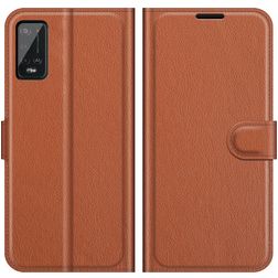 Mobigear Classic Wiko Power U20 Pungetui med Seddelrum - Brun