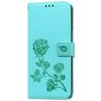 Mobigear Roses Xiaomi Redmi Note 9 Pro Capa livro Carteira - Turquesa