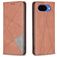 Mobigear Rhombus Slim Google Pixel 10a Wallet case - Brown