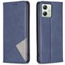 Mobigear Rhombus Slim Motorola Moto G54 Etui z klapką - Niebieski