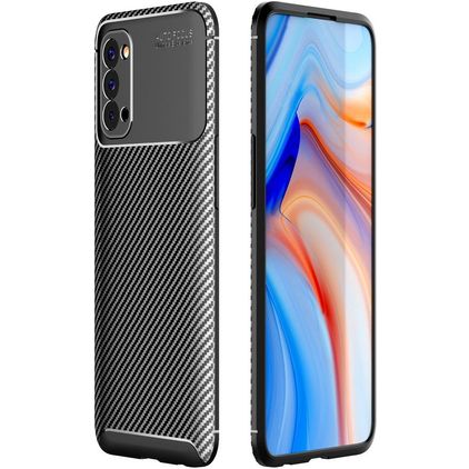 Mobigear Racing OPPO Reno 4 Flexibel TPU Skal - Svart