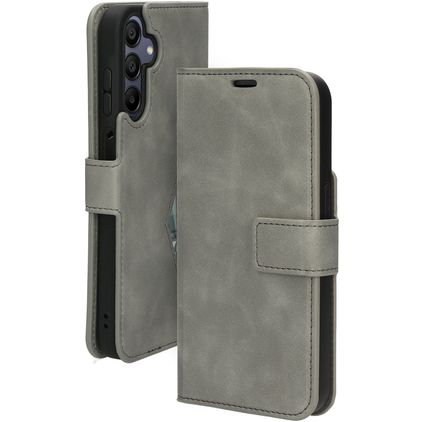 Mobiparts Classic Wallet Samsung Galaxy A15 Funda tipo libro Cartera - Granite Grey