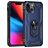 Mobigear Armor Ring iPhone 13 Tvrdý plast Zadní kryt odolný proti nárazům s prstýnkem - Modrá
