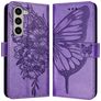 Mobigear Butterfly Samsung Galaxy Z Fold 6 Funda tipo libro Cartera - Morado