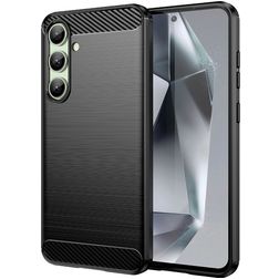 Mobigear Brushed Slim Samsung Galaxy S24 FE Flexible TPU Back cover - Black