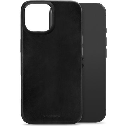 Mobilize Premium iPhone 17 MagSafe Pele genuína Capa traseira - Preto