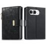 Mobigear Flowers iPhone Duo Funda tipo libro Cartera - Negro
