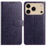 Mobigear Flowers iPhone 18 Pro Max Etui z klapką typu portfel - Fioletowy