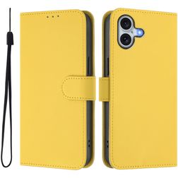 Mobigear Urban Wallet iPhone 16 Plus Etui z klapką typu portfel - Żółty