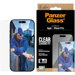 PanzerGlass Classic Fit iPhone 17 Pro Cristal templado Protector de pantalla - Compatible con fundas