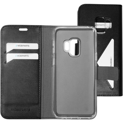 Mobiparts Classic Wallet Samsung Galaxy S9 Pungetui med Seddelrum - Sort