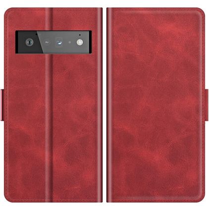 Mobigear Slim Magnet Google Pixel 6 Pro Funda tipo libro Cartera - Rojo