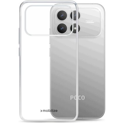 Mobilize Gelly Transparente POCO F9 Pro TPU flexível Capa traseira - Transparente
