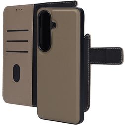 Mobiparts Samsung Galaxy S26 Aito nahka 2-in-1-lompakkokotelo irrotettavalla kuorella + Setelitasku - Taupe