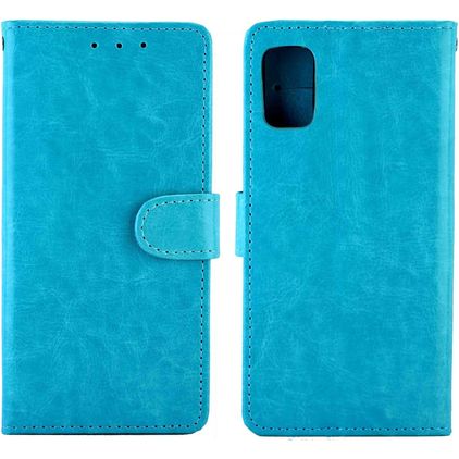 Mobigear Wallet Samsung Galaxy M51 Capa livro Carteira - Azul