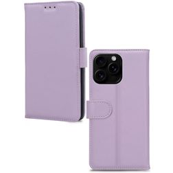 Mobilize Premium Gelly iPhone 16 Pro Funda tipo libro Cartera - Morado